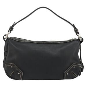 Bally Leather Shoulder Bag Black